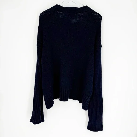 G. Label Merino Oversized Wool Sweater S Blue - Picture 3 of 6